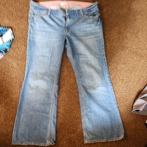 Old Navy Blue Flare Leg Jeans with Retro Style